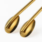 Golden Stainless Steel Straw & Spoon