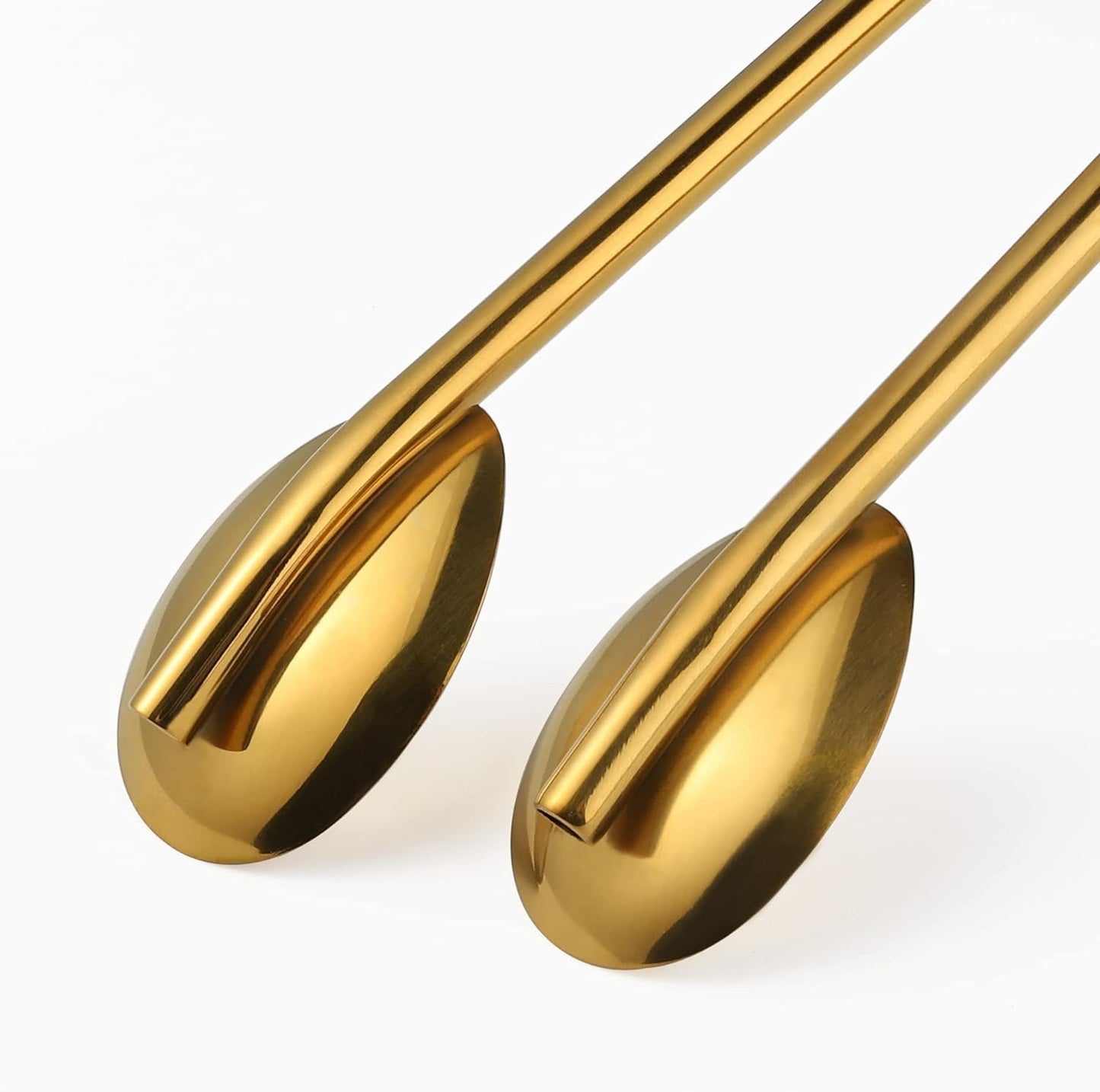 Golden Stainless Steel Straw & Spoon