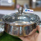 Sliver Steel Glass Lid Handi
