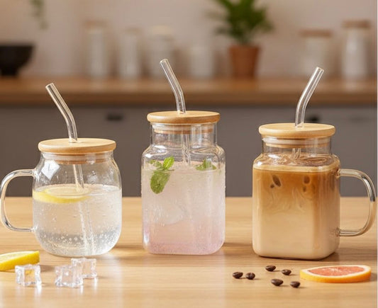 Eco-Chic Borosilicate Glass Tumbler