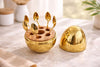 Egg Golden Spoon holder set