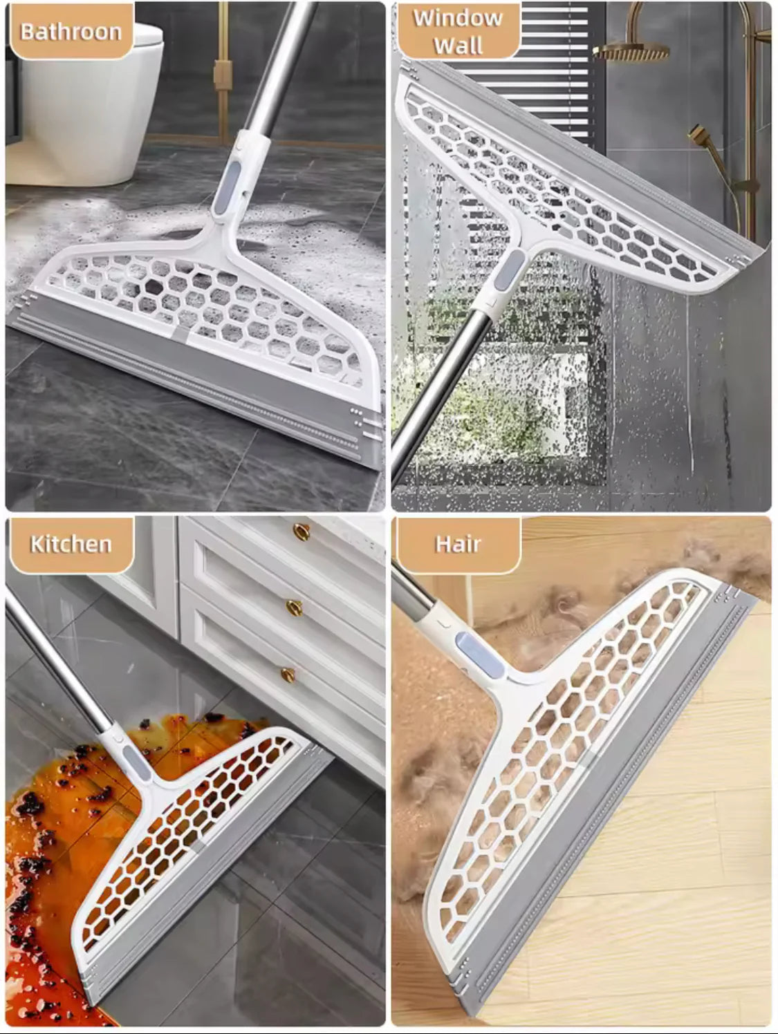 Rotatable Magic Rubber Broom Mop