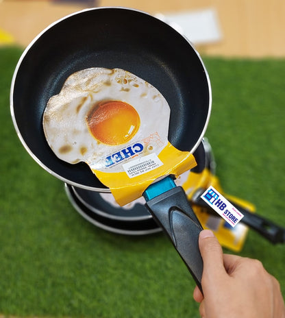 3-Piece Non-Stick Frying Pan Set (Small, Medium, Large) - Black Diamond Performance