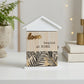 Decorative Wood Key Holder Organizer with Hinged Door