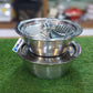 Stainless Steel Premium Quality 4Pcs Drainer Grater Bowl Lid Set