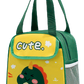 Cute Cartoon Lunch Bag – Insulated Thermal Tote for Kids & Adults (Rabbit & Bear Design)