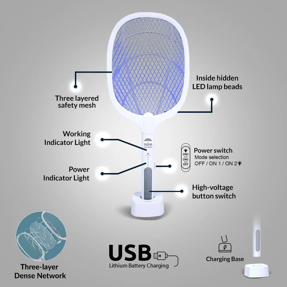 Mosquito Killer Racket & Lamp