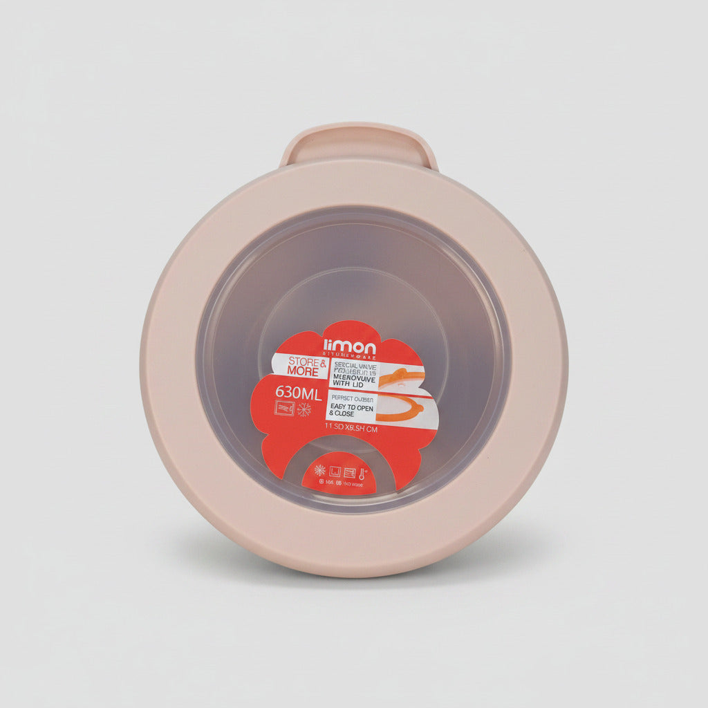 3-Piece Pastel Ribbed Food Storage Container Set