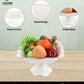 Fruit Bowl with Stand White Color Bone China Material