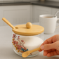 Double Wall Floral Sugar Pot