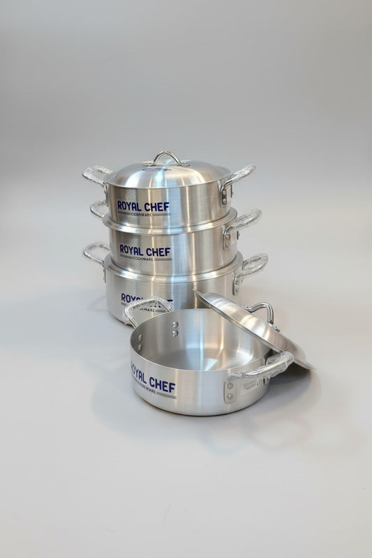 Royal Chef 4-Piece Heavy-Duty Aluminum Cooking Pot Set