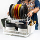 White Metal 2 Layer Dish Drainer Premium Quality