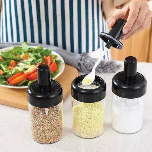 6Pcs Rotating Spice Rack