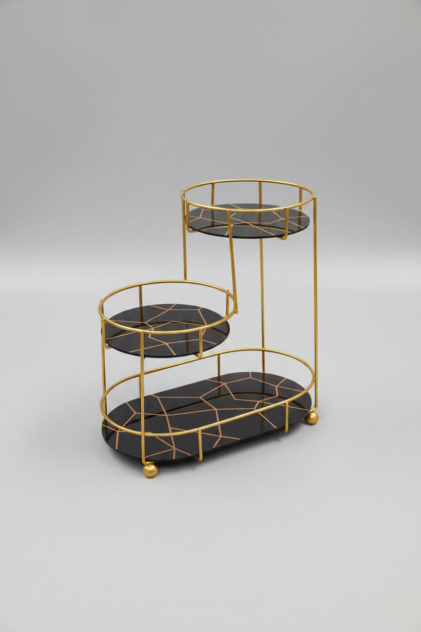 Luxury 3-Tier Stepped Vanity Organizer Rack