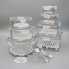 Multi-Piece Airtight Clear Food Storage Container Set
