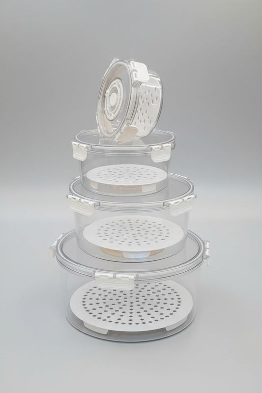Multi-Piece Airtight Clear Food Storage Container Set