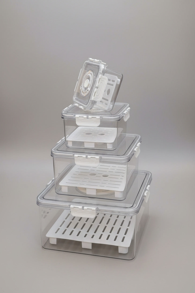 Multi-Piece Airtight Clear Food Storage Container Set