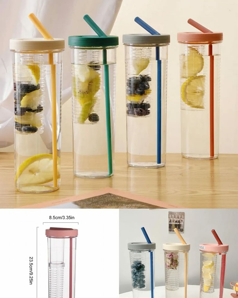 Fruit Infuser Acrylic Water Bottle