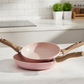 Premium Pink Granite Non-Stick Frying Pan