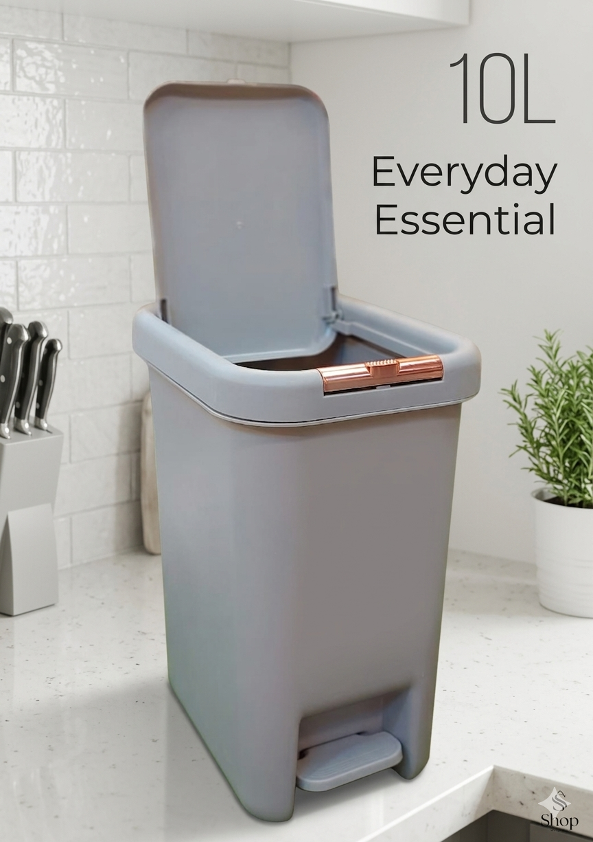 Dual-Opening Step Trash Can