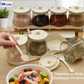Kitchen Spice Shaker Spice Jars Storage with Lids  Spice Shaker Sugar Salt Spice Seasoning Box Containers