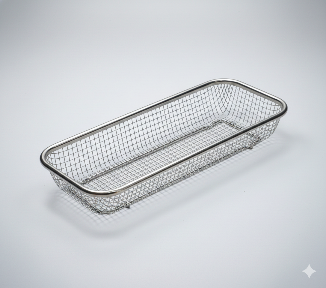 Premium Stainless Steel Wire Mesh Cutlery Tray