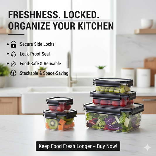 Clear Plastic Food Storage Container