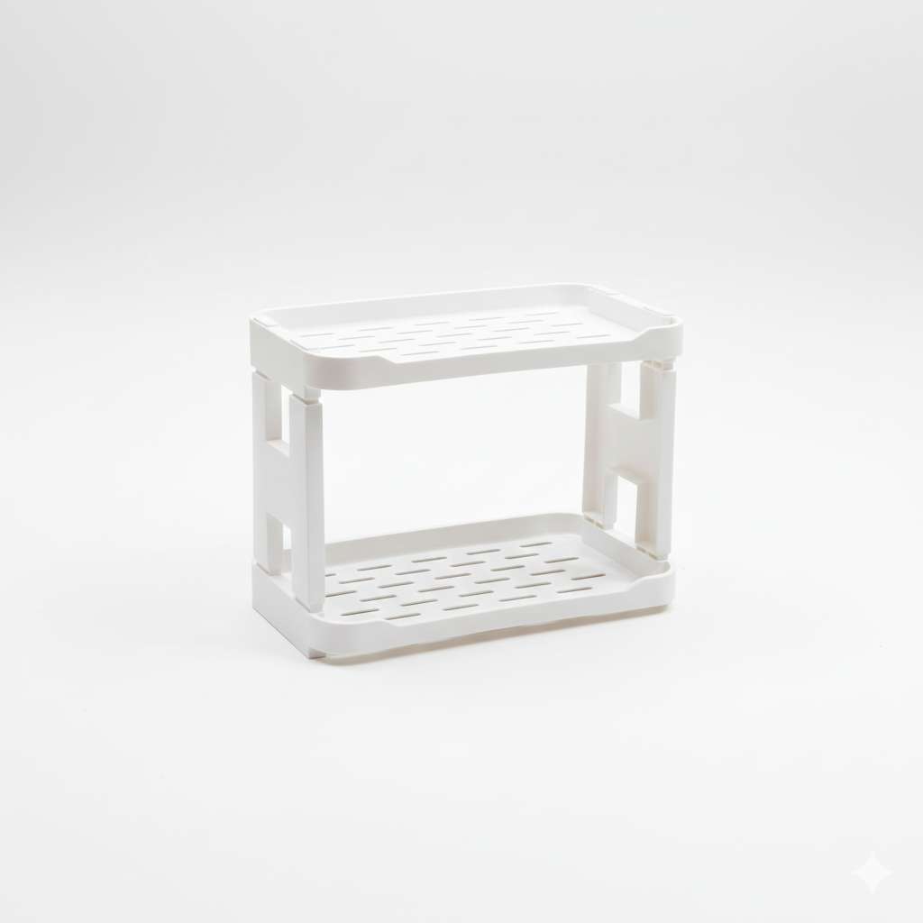 Multipurpose 2-Tier Stackable Storage Rack