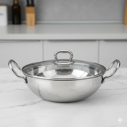 Alpha Premium Stainless Steel Karahi