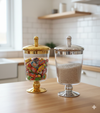 Danny Home Decorative Pedestal Glass Jars