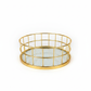 The Aurelia Gold & Ribbed Glass Decorative Tray