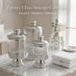 Luxury 3-Piece Glass Storage Jar Set