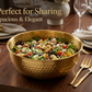 Premium Hammered Gold Serving Bowl