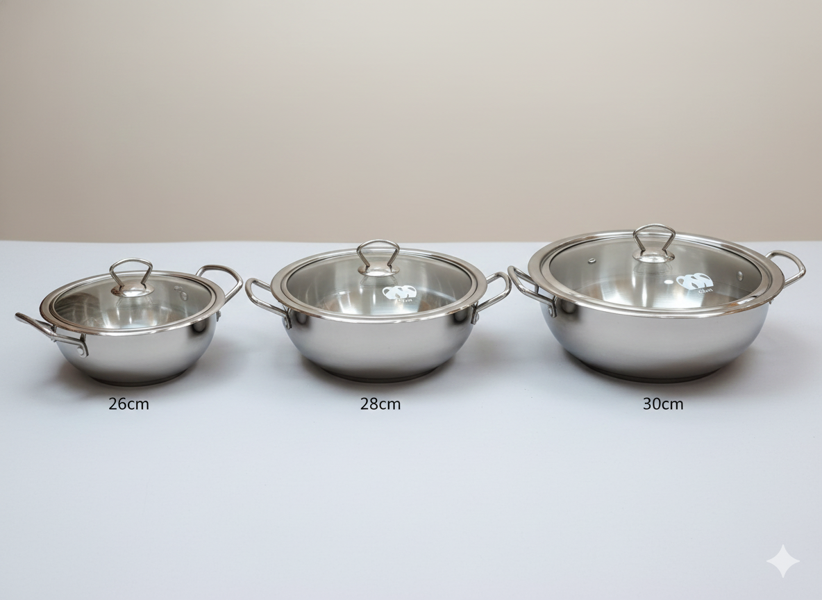 Alpha Premium Stainless Steel Karahi