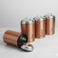 Premium Copper-Tone Stainless Steel Kitchen Canister Set