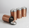 Premium Copper-Tone Stainless Steel Kitchen Canister Set