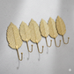 Nordic Golden Leaf Wall Hooks