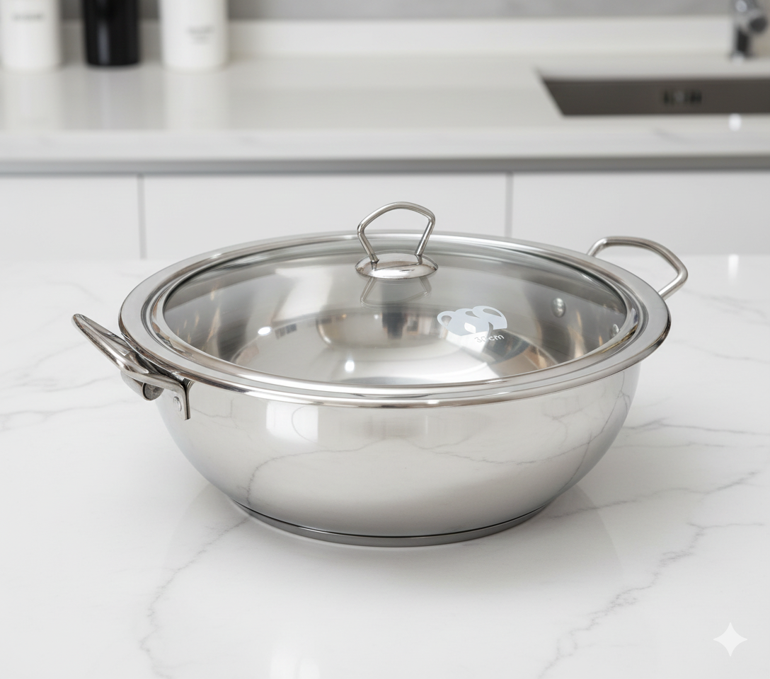 Alpha Premium Stainless Steel Karahi
