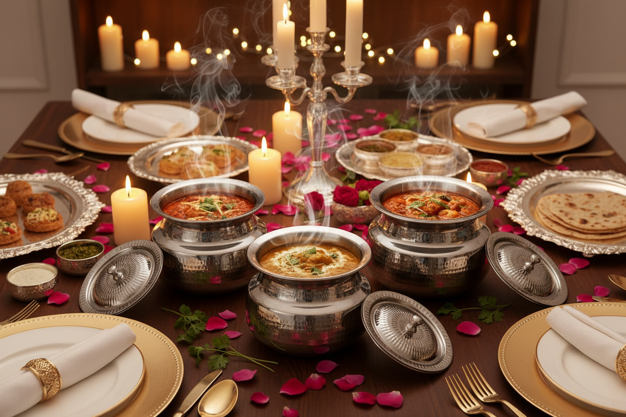 Heritage serving and cooking pot deg style