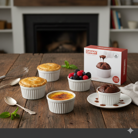 White Porcelain Ramekin single Bowl for Baking & Serving – 230ml