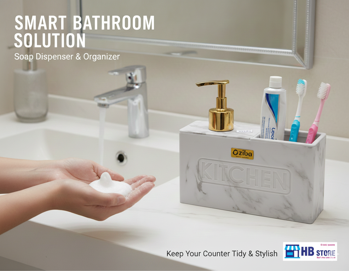 Luxury Marble Print Kitchen Sink Organizer