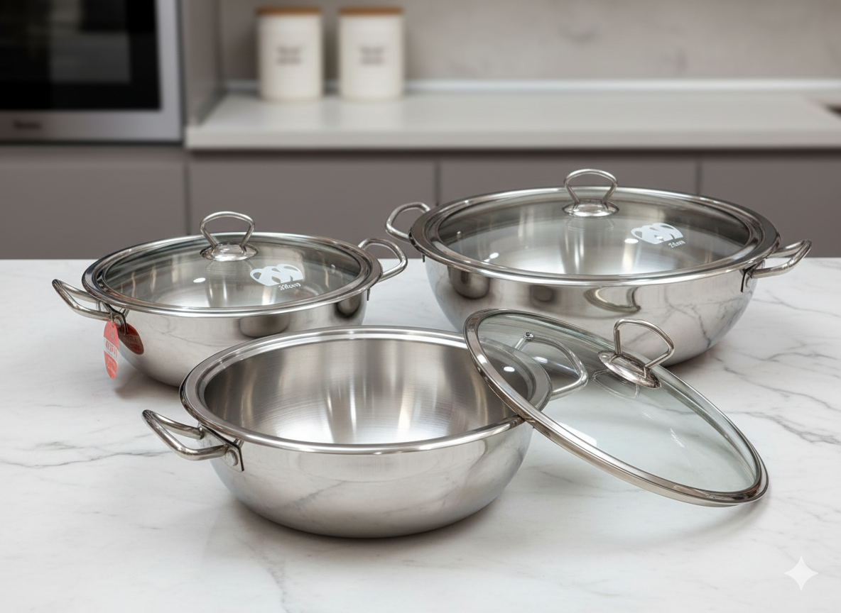 Alpha Premium Stainless Steel Karahi