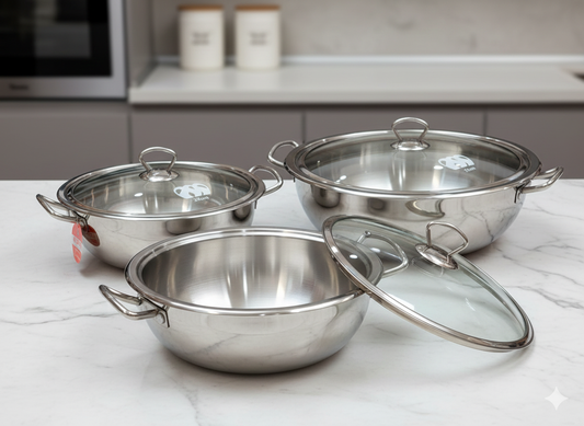 Alpha Premium Stainless Steel Karahi