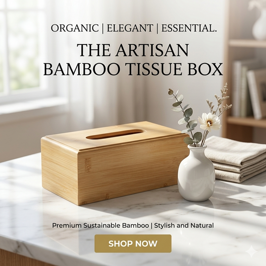 Modern & Artisan Bamboo Tissue Box Covers