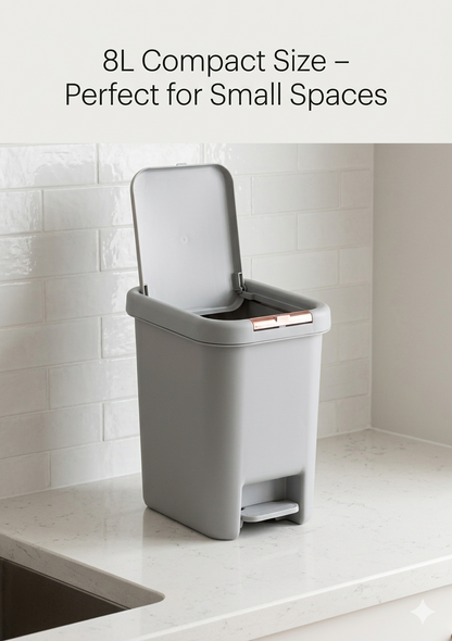 Dual-Opening Step Trash Can