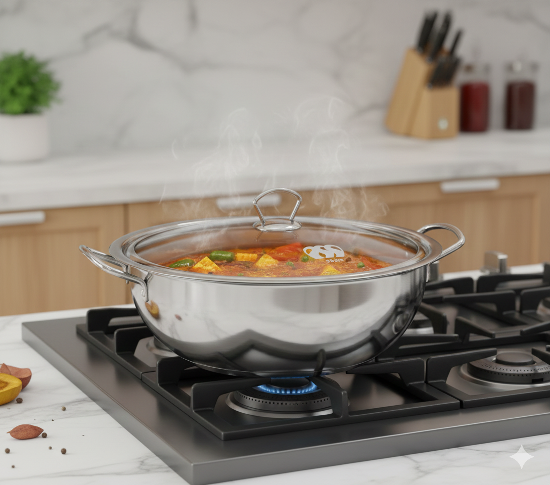 Alpha Premium Stainless Steel Karahi