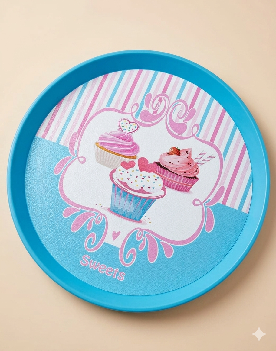 Stylish Round Serving Trays