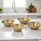 Artisan Hand-Brushed Brass Nesting Bowls