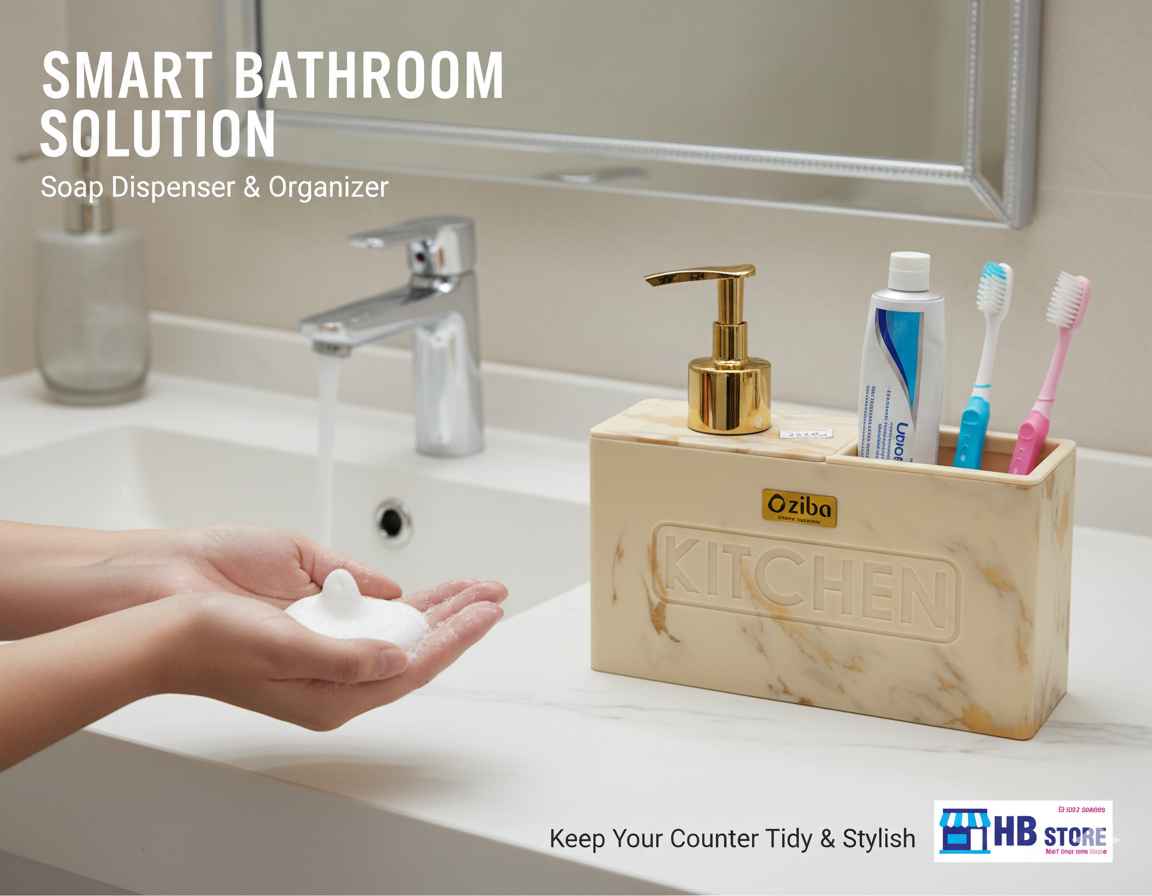 Luxury Marble Print Kitchen Sink Organizer