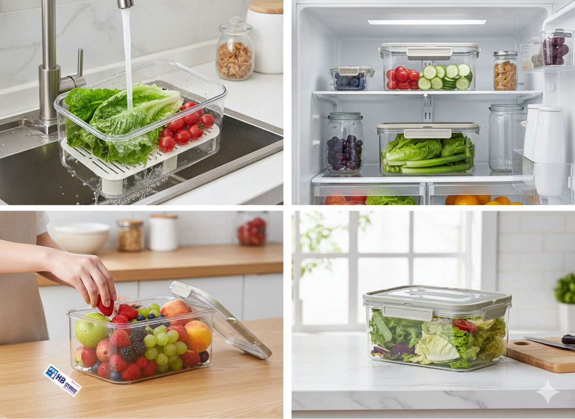 Acrylic Fridge Storage Box Medium